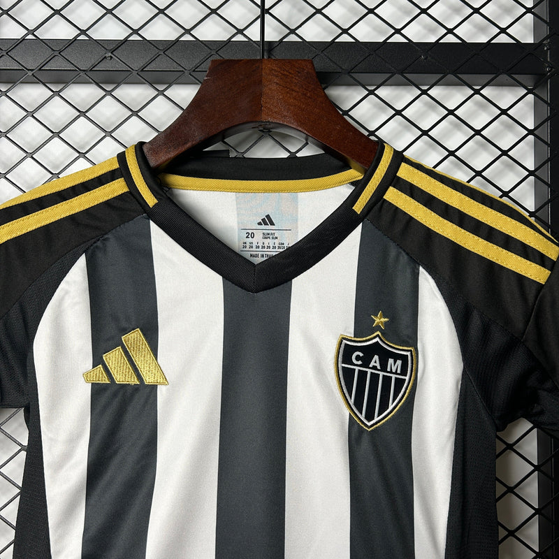 Conjunto Infantil Atlético Mineiro I 25/26 - Preto e Branco