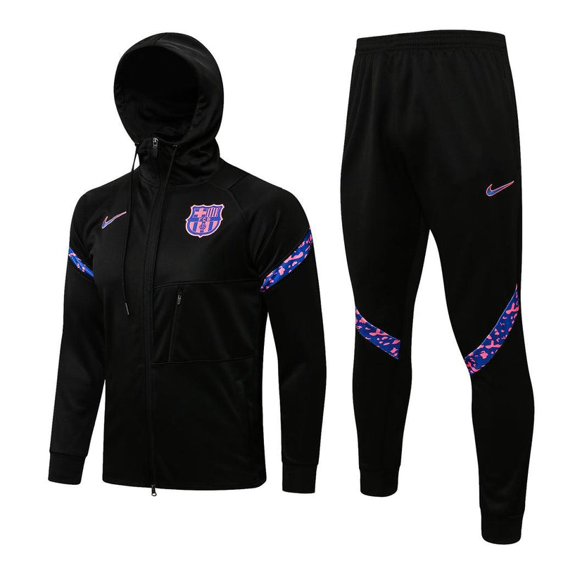 Conjunto Inverno Barcelona Preta Nike - Com Capuz