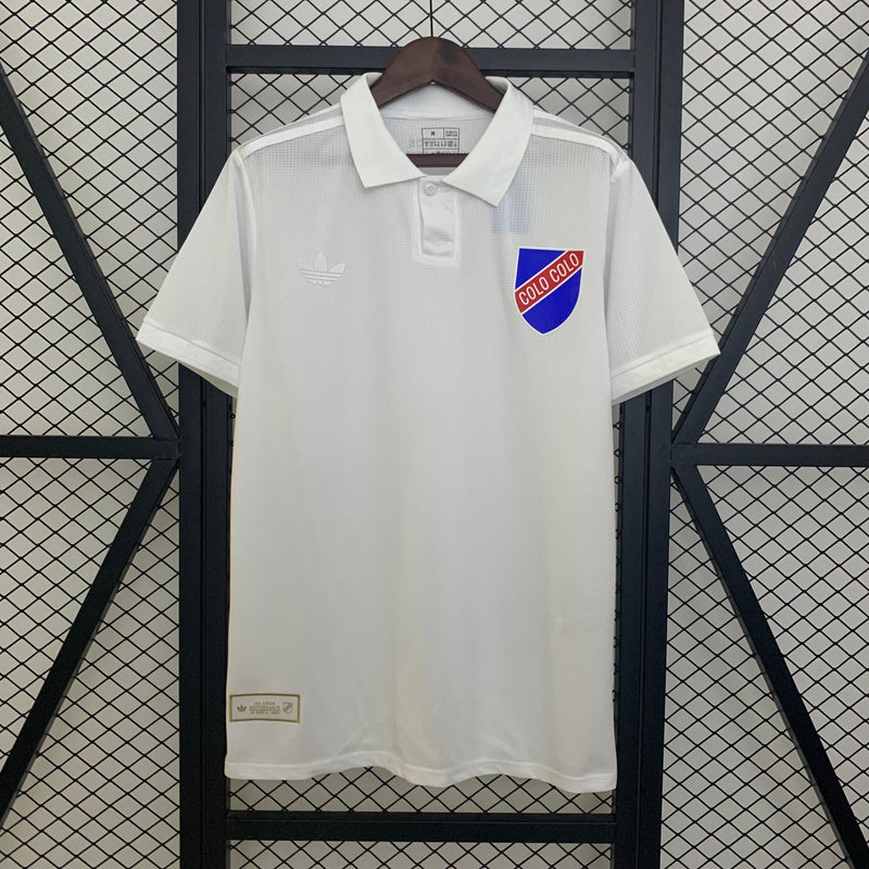Camisa Colo Colo Polo 25/26 100th Anniversary - Branco